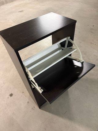 Scarpiera legno marrone scuro