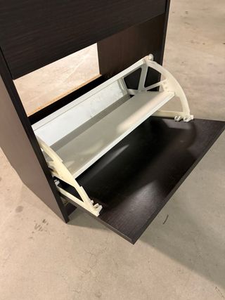 Scarpiera legno marrone scuro