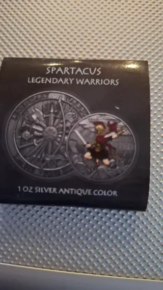 Moneda Spartacus Gladiador