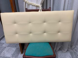 Cabecero polipiel beige