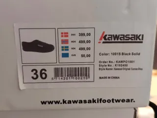 Zapatillas Kawasaki Teddy Canvas Negras 36EU