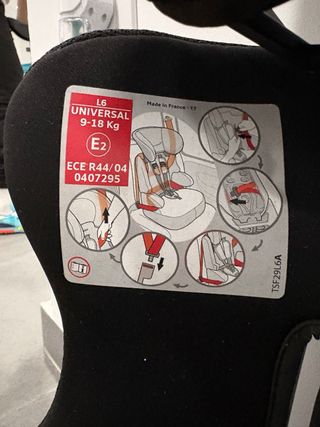 Silla de auto Nania negra