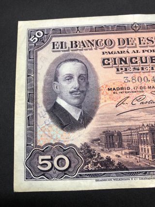 Billete 50 Pesetas Banco de España