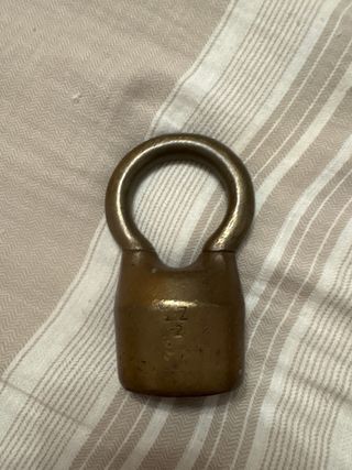Candado antiguo bronce Argentina
