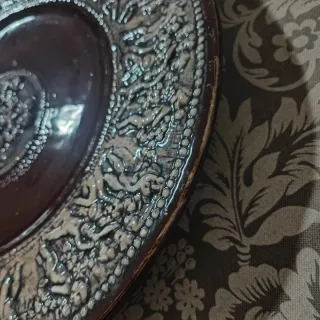 Plato decorativo cerámica figuras