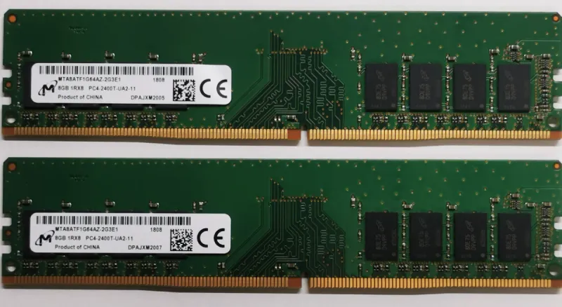 2x8GB DDR4 PC4-2400T Memoria RAM Micron afbeelding 2