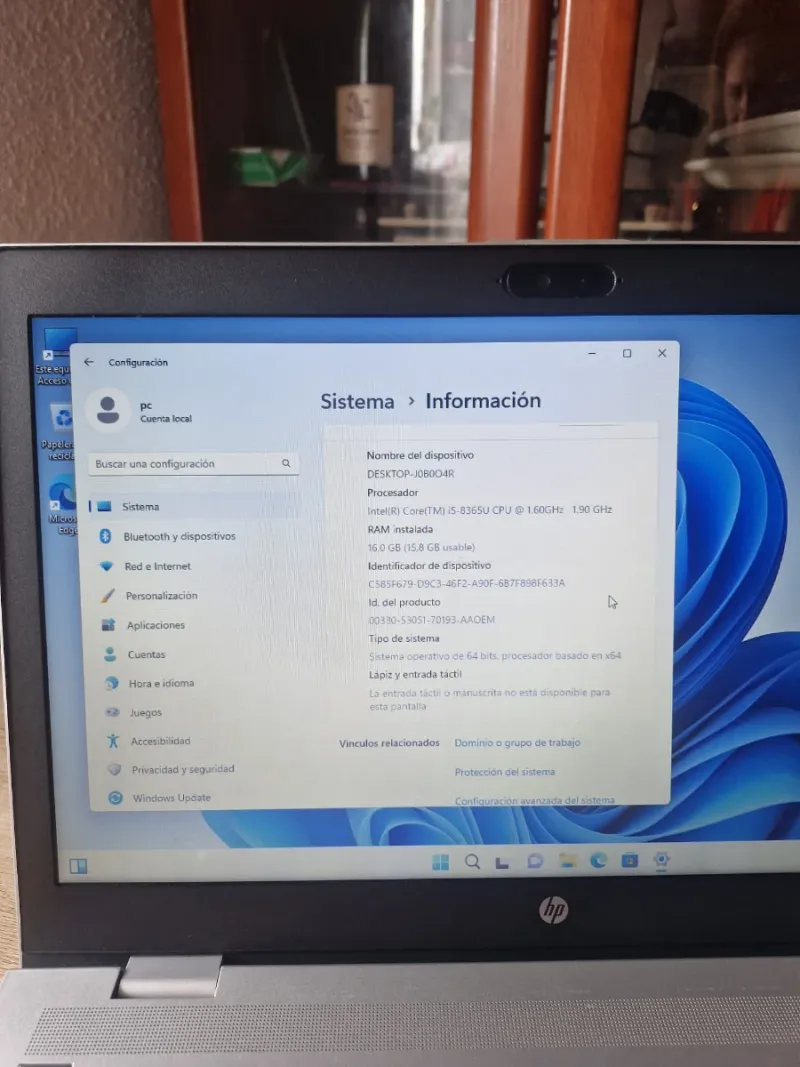 Ordenador HP i5 afbeelding 5