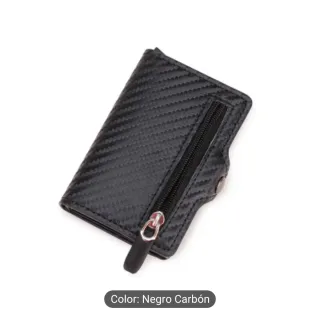 Cartera tarjetero con cremallera