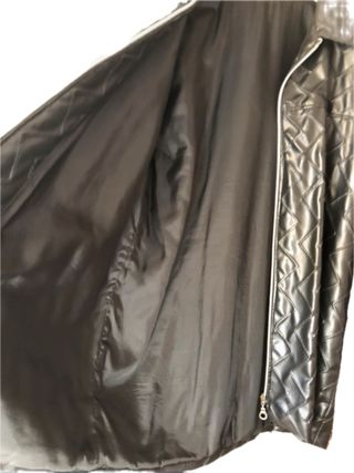 Giacca ecopelle nera sartoriale taglia 50