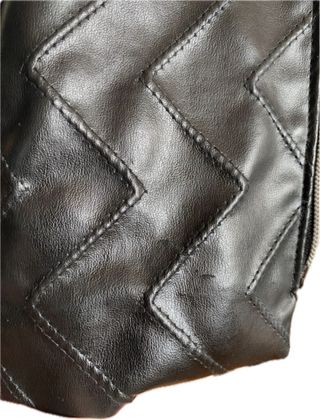 Giacca ecopelle nera sartoriale taglia 50