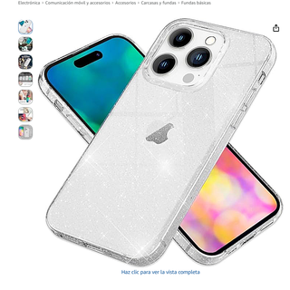 Funda Purpurina iPhone 14 Pro MAX