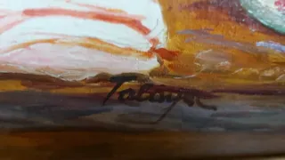 Cuadro óleo "Merienda infantil" - Talaya