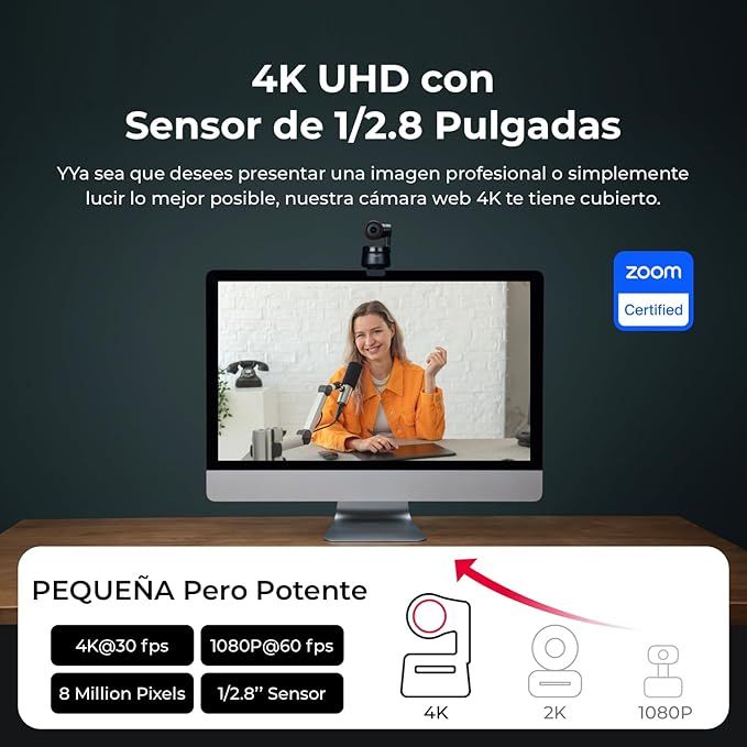 OBSBOT Tiny 2 Lite Webcam 4K AI NUEVO afbeelding 7