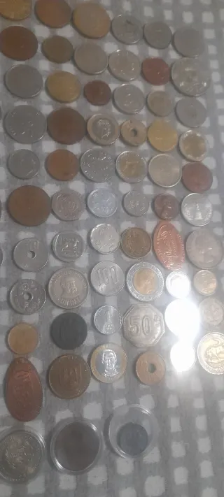 Lote 129 monedas antiguas diferentes años y países