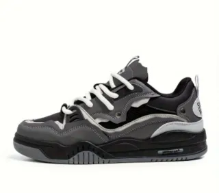 Zapatillas Skate Hombre Negras y Grises