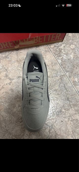 Zapatillas Puma grises nuevas