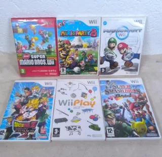 Lote reservad Juegos Wii: Mario, Smash Bros, Wii