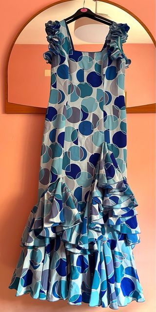 Traje Gitana Azul Talla 44