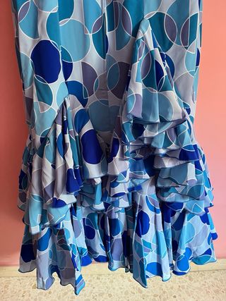 Traje Gitana Azul Talla 44