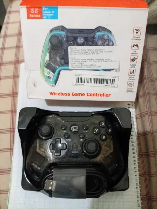 Mando Inalámbrico Transparente con luces LED