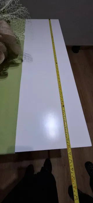 Mesa de comedor blanca madera maciza