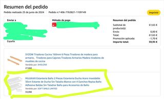 Estanterías acero inoxidable -2 piezas baño/cocina