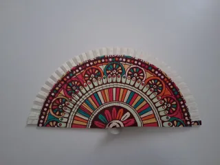 Abanico plegable diseño mandala