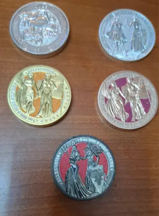 Monedas de Plata Coleccionables