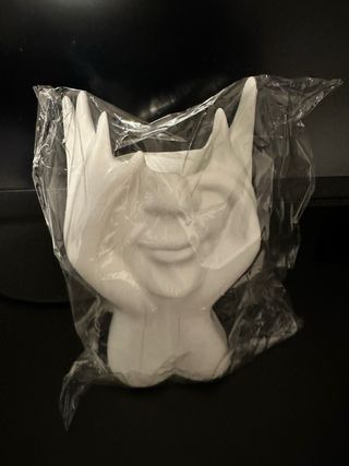 Porta pincéis decorativo rosto branco