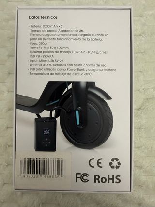 Inflador Beetle Air Pump Portátil