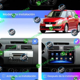 Radio pantalla CARPLAY GPS USB para Suzuki Swift