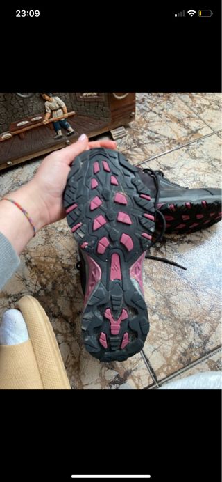 Zapatillas Trekking Mountain Pro Negras y Rosas