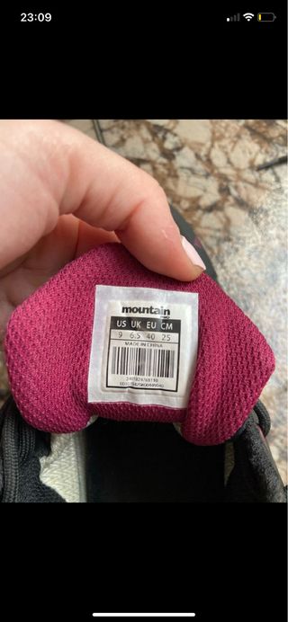 Zapatillas Trekking Mountain Pro Negras y Rosas