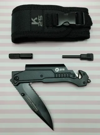 REBAJA! K25 TÁCTICA + LINTERNA + PEDERNAL + FUNDA