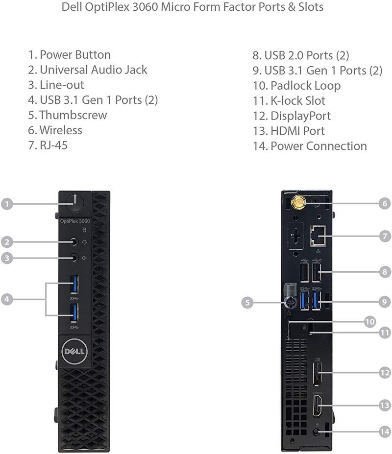 Dell Optiplex 3060 i5 8GB RAM 256GB SSD WiFi afbeelding 2