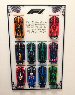 Quadro Lego F1 Speed Champions Branco