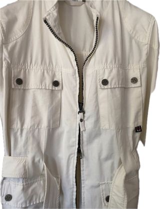 Giacca Sahariana Beige/Bianca Tg 50