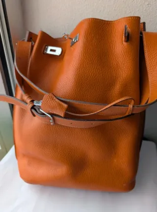 Bolso Hermès So Kelly Marrón/Naranja