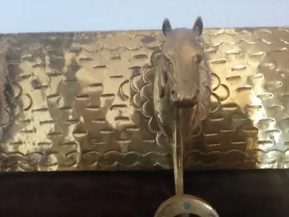 Perchero Bronce Caballo Herradura Vintage