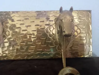 Perchero Bronce Caballo Herradura Vintage