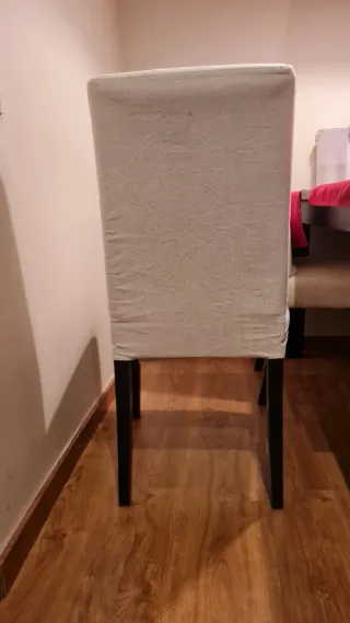 Silla Henriksdal Ikea tela madera