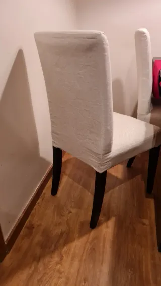 Silla Henriksdal Ikea tela madera