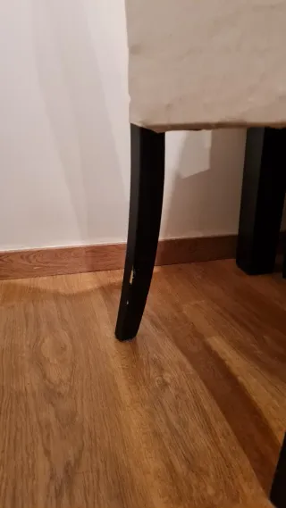 Silla Henriksdal Ikea tela madera