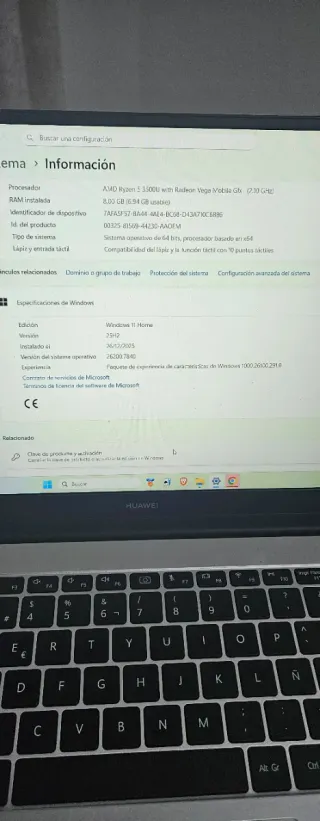 Huawei MateBook D15 i5 8GB RAM