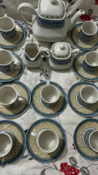 Juego de té Churchill englesa vintage porcelana