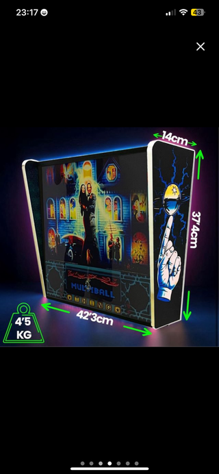 NUEVA Máquina Arcade Pincab Pinball Addams