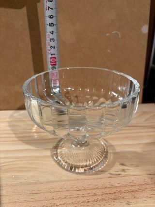 2 Copas Helado Vintage Cristal