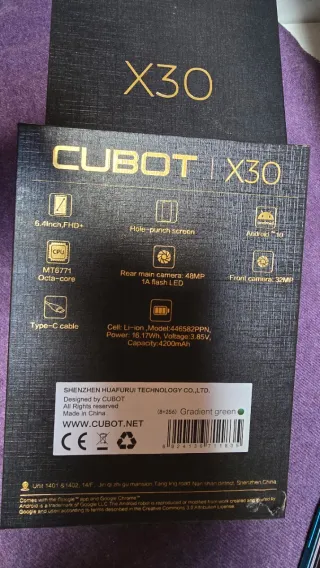 Teléfono móvil Cubot X30 8GB 256GB