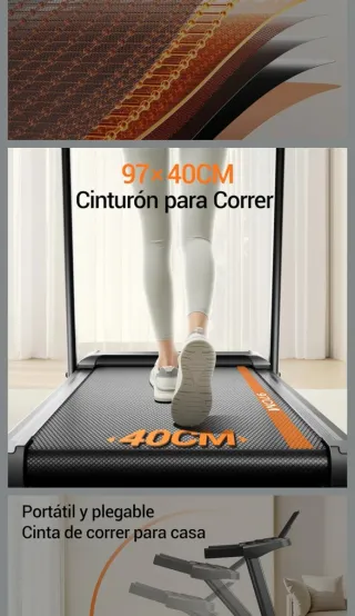 Cinta de correr plegable