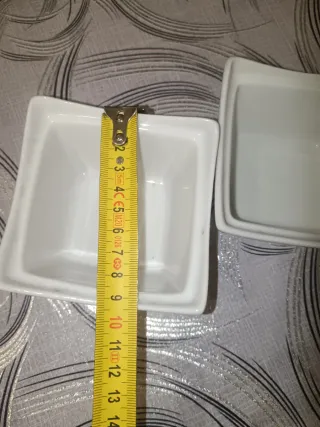 Set 2 Ciotole Ceramica Bianche